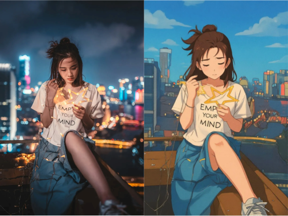 Style Transfer - Flux Kontext AI Image Editing Example
