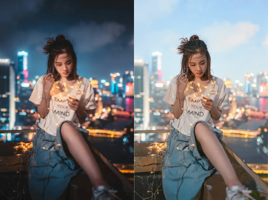 Lighting/Time Adjustment - Flux Kontext AI Image Editing Example