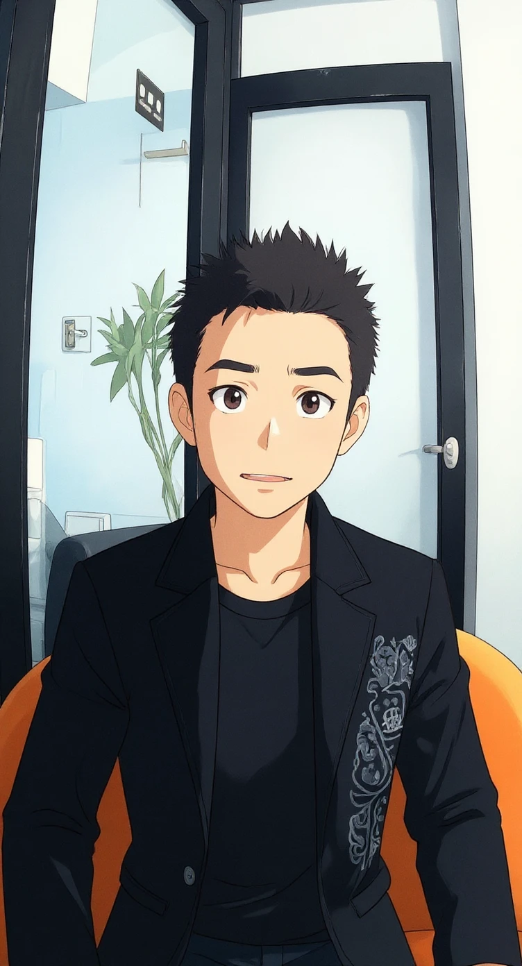 flux-context.com, flux kontext, style: ghibli, prompt: Change the style to Japanese Ghibli style, keeping the characters and environment unchanged.