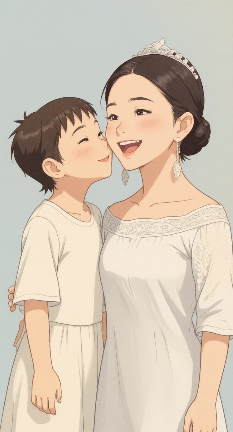 flux-context.com, flux kontext, style: ghibli, prompt: Change the style to Japanese Ghibli style, keeping the characters and environment unchanged.