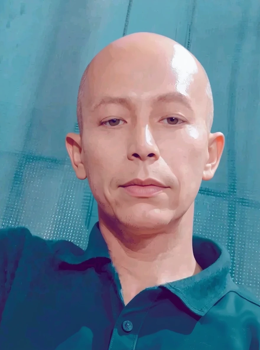 flux-context.com, flux kontext, style: none, prompt: bald hair