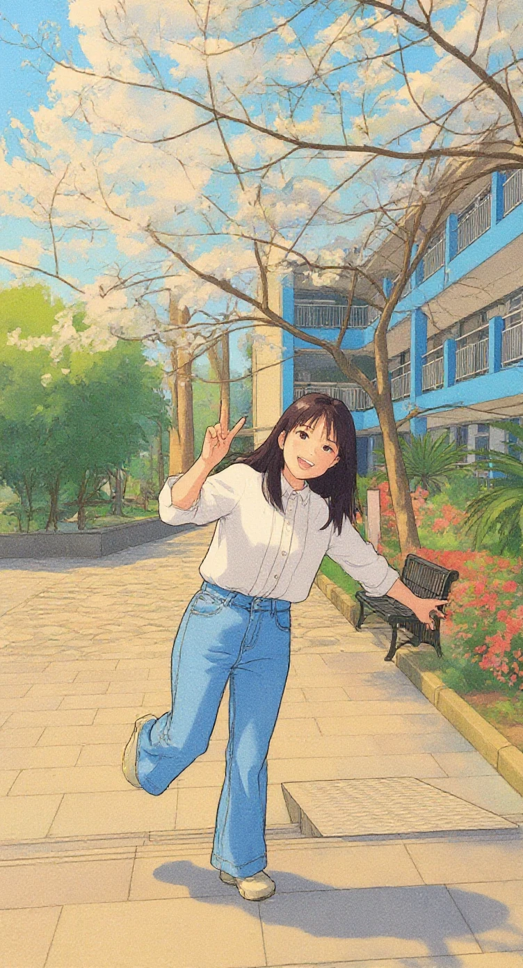 flux-context.com, flux kontext, style: ghibli, prompt: Change the style to Japanese Ghibli style, keeping the characters and environment unchanged.