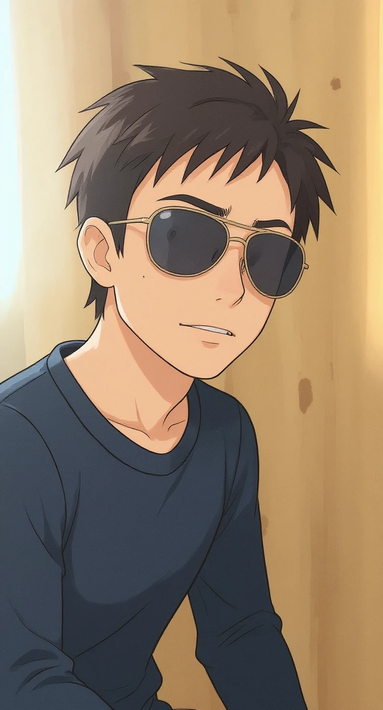 flux-context.com, flux kontext, style: ghibli, prompt: Change the style to Japanese Ghibli style, keeping the characters and environment unchanged.